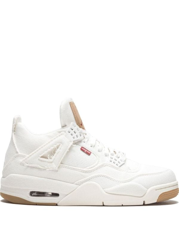 Jordan 4 Retro Levi's bianco