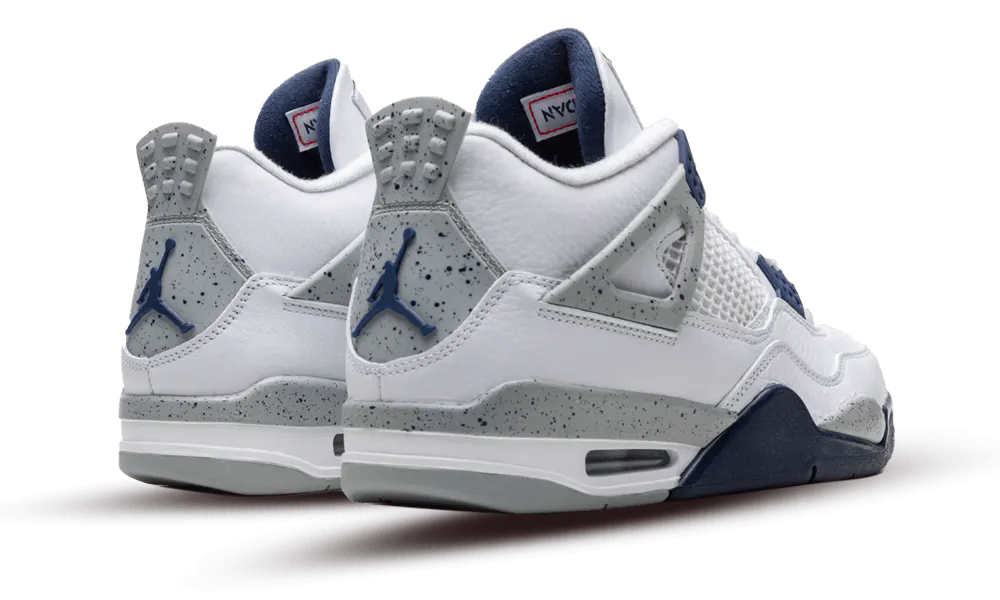 Air Jordan 4 Retro White Midnight Navy